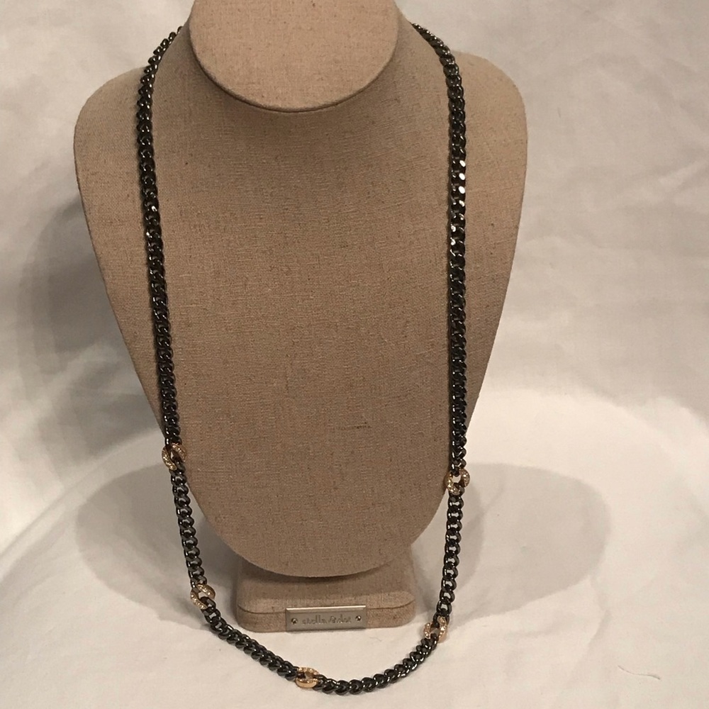 Stella & Dot Hematite Link Chain Necklace